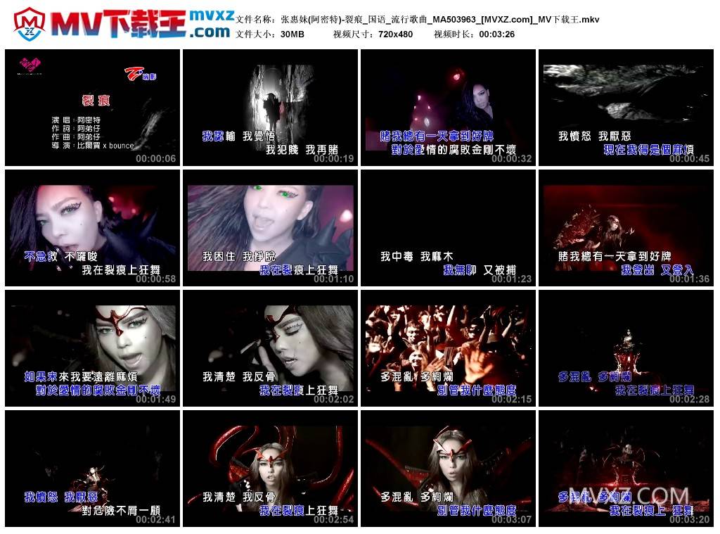 张惠妹(阿密特)-裂痕_国语_流行歌曲_MA503963